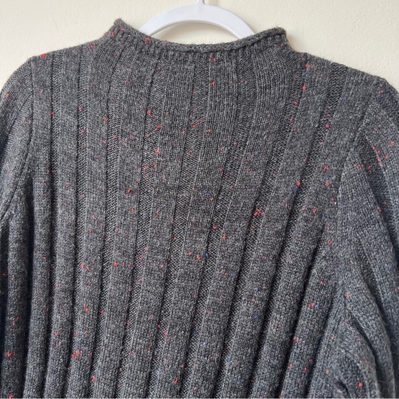 NWT Madewell Donegal Rolled Mockneck Wool Blend Speckled Knit Sweater Dress - Picture 4 of 9